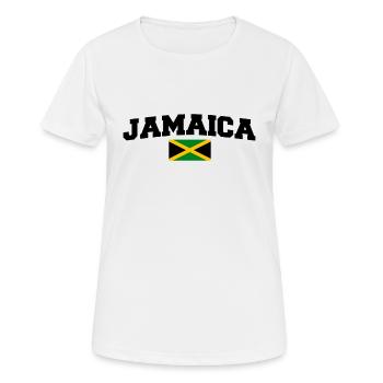 Jamaica - Frauen T-Shirt atmungsaktiv - Weiß - Vorne - AI Model Female 172 dark (172cm)