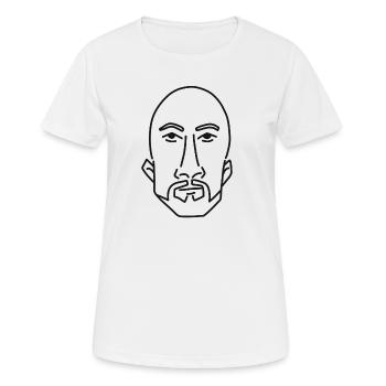 Cooler Typ - Frauen T-Shirt atmungsaktiv - Weiß - Vorne - AI Model Female 172 dark (172cm)