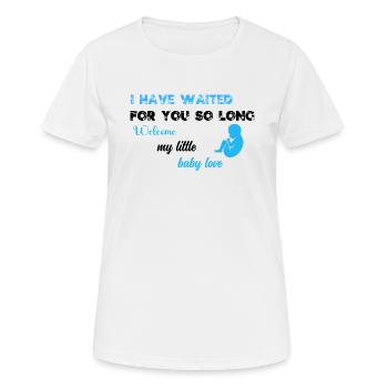 Je t'ai tant attendu BLU BLK - T-shirt respirant Femme - blanc - Devant - AI Model Female 172 dark (172cm)