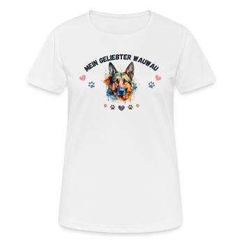 Mon toutou d'amour G3 BLK - T-shirt respirant Femme - blanc - Devant - AI Model Female 172 dark (172cm)