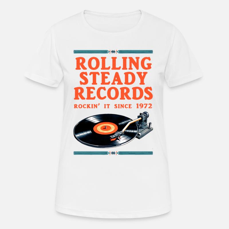 Rolling Steady - Women's Breathable T-Shirt - white