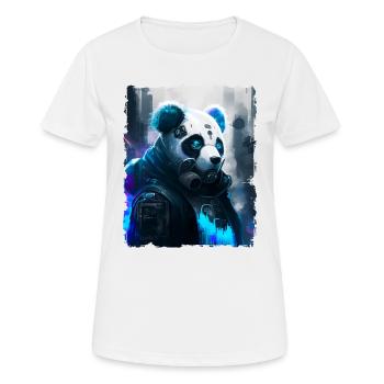 Panda Cyber Future - T-shirt respirant Femme - blanc - Devant - AI Model Female 172 dark (172cm)