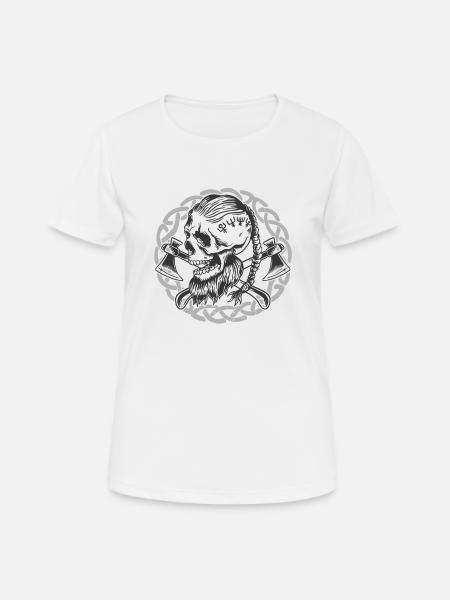 Keltischer Wikinger Walhalla-krieger - Frauen T-Shirt atmungsaktiv - Weiß