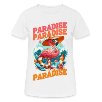 AMBIANCE ESTIVALE PARADISIAQUE - T-shirt respirant Femme - blanc - Devant - AI Model Female 172 dark (172cm)