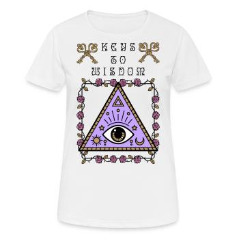 Third eye, the all-seeing eye, occult - Women's Breathable T-Shirt - white - Front - AI Model Female 172 dark (172cm)