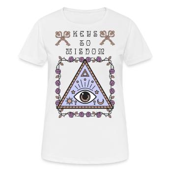 Third eye, the all-seeing eye, occult - Women's Breathable T-Shirt - white - Front - AI Model Female 172 dark (172cm)
