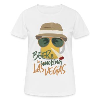 Bière commune Kiffen Las Vegas Kiffer Dire Cadeau - T-shirt respirant Femme - blanc - Devant - AI Model Female 172 dark (172cm)