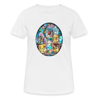 Imaginarium 03 - T-shirt respirant Femme - blanc - Devant - AI Model Female 172 dark (172cm)