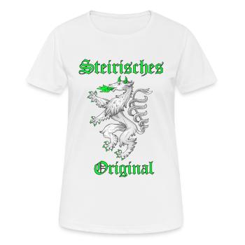 Steiermark - Frauen T-Shirt atmungsaktiv - Weiß - Vorne - AI Model Female 172 dark (172cm)