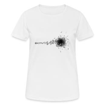 crazy musik - T-shirt respirant Femme - blanc - Devant - AI Model Female 172 dark (172cm)