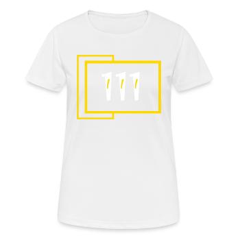 111 vide - T-shirt respirant Femme - blanc - Devant - AI Model Female 172 dark (172cm)