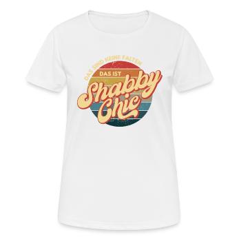 Das sind keine Falten, das ist Shabby Chic, Altern - Frauen T-Shirt atmungsaktiv - Weiß - Vorne - AI Model Female 172 dark (172cm)