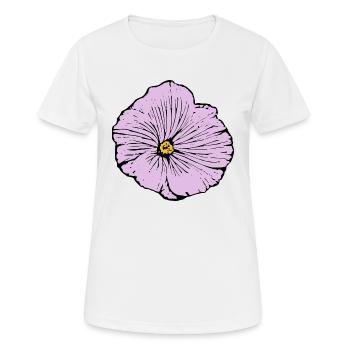 Blume pastell Blume Blumen pastell Blumen flieder - Frauen T-Shirt atmungsaktiv - Weiß - Vorne - AI Model Female 172 dark (172cm)