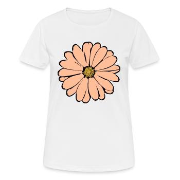 Blume pastell Blume Blumen pastell Blumen - Frauen T-Shirt atmungsaktiv - Weiß - Vorne - AI Model Female 172 dark (172cm)