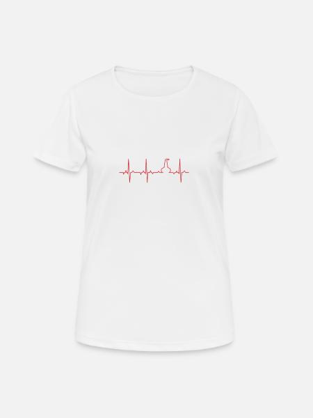 EKG Whisky Pot Still - Frauen T-Shirt atmungsaktiv - Weiß