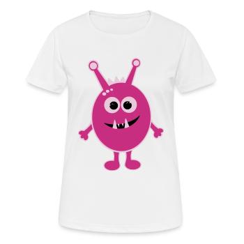 Monster - Frauen T-Shirt atmungsaktiv - Weiß - Vorne - AI Model Female 172 dark (172cm)