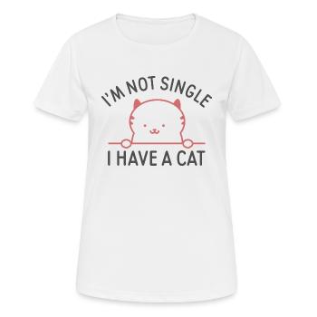 I'm Not Single I Have A Cat - Women's Breathable T-Shirt - white - Front - AI Model Female 172 dark (172cm)