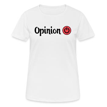 Dites-moi ce que vous en pensez. Avis OFF - T-shirt respirant Femme - blanc - Devant - AI Model Female 172 dark (172cm)