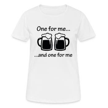 One For Me And One For Me - Women's Breathable T-Shirt - white - Front - AI Model Female 172 dark (172cm)