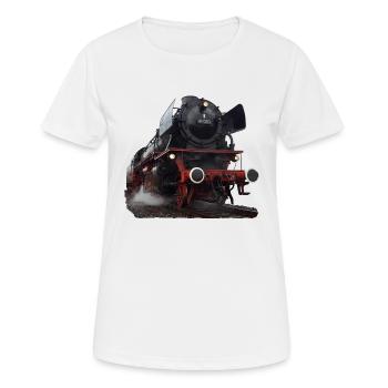 Dampflokomotive - Frauen T-Shirt atmungsaktiv - Weiß - Vorne - AI Model Female 172 dark (172cm)