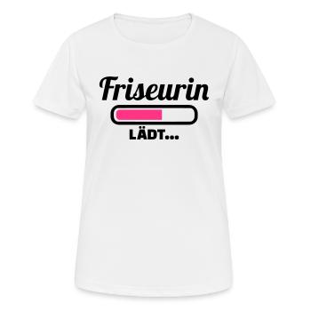 Friseurin - Frauen T-Shirt atmungsaktiv - Weiß - Vorne - AI Model Female 172 dark (172cm)