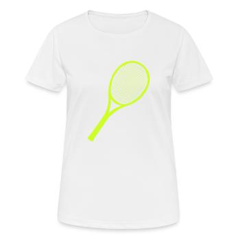 Raquettes de tennis - T-shirt respirant Femme - blanc - Devant - AI Model Female 172 dark (172cm)