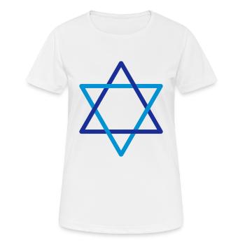 Star of David - Women's Breathable T-Shirt - white - Front - AI Model Female 172 dark (172cm)