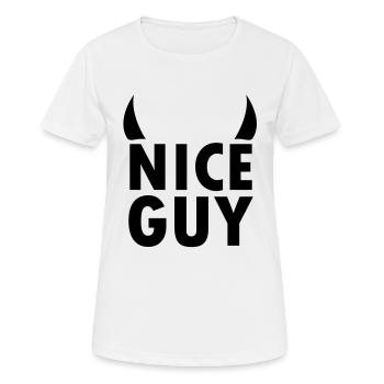 nice guy - Frauen T-Shirt atmungsaktiv - Weiß - Vorne - AI Model Female 172 dark (172cm)