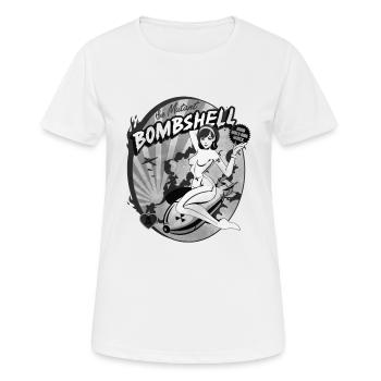 la bombe mutant - T-shirt respirant Femme - blanc - Devant - AI Model Female 172 dark (172cm)
