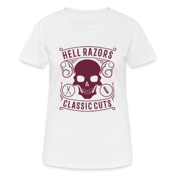 HellRazors - T-shirt respirant Femme - blanc - Devant - AI Model Female 172 dark (172cm)