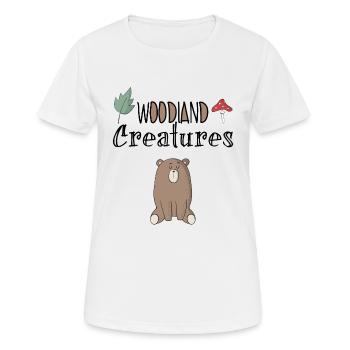 Wald - Frauen T-Shirt atmungsaktiv - Weiß - Vorne - AI Model Female 172 dark (172cm)