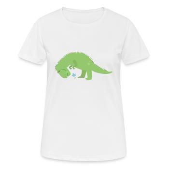 T-Rex - Women's Breathable T-Shirt - white - Front - AI Model Female 172 dark (172cm)
