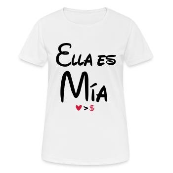 ella_es_mia - Women's Breathable T-Shirt - white - Front - AI Model Female 172 dark (172cm)