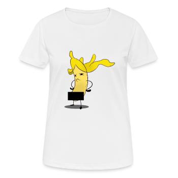 Banana / Banana - Naked and proud - Women's Breathable T-Shirt - white - Front - AI Model Female 172 dark (172cm)