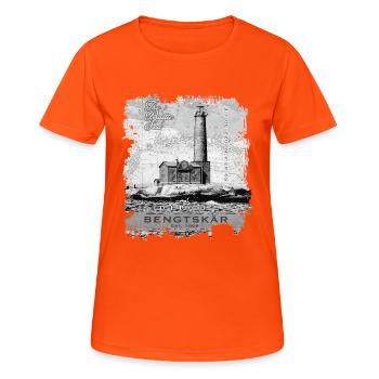 Bengtskär Lighthouse - Textiles and Gift Products - Women's Breathable T-Shirt - neon orange - Front - AI Model Female 172 dark (172cm)