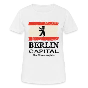 Berlin Vintage Flag - T-shirt respirant Femme - blanc - Devant - AI Model Female 172 dark (172cm)