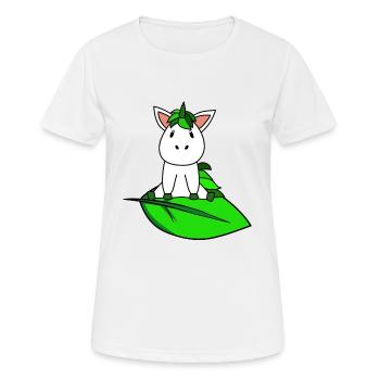 Licorne Bio Bio - T-shirt respirant Femme - blanc - Devant - AI Model Female 172 dark (172cm)