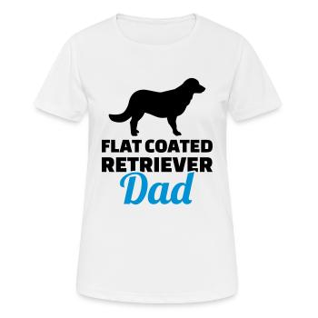Flat Coated Retriever - Women's Breathable T-Shirt - white - Front - AI Model Female 172 dark (172cm)