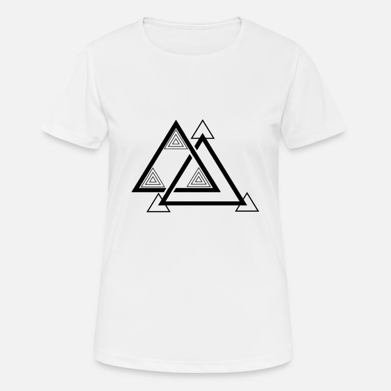 Triangle Modern - Women's Breathable T-Shirt - white