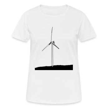 windmill - Women's Breathable T-Shirt - white - Front - AI Model Female 172 dark (172cm)