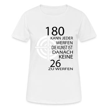 Darts Dart - Frauen T-Shirt atmungsaktiv - Weiß - Vorne - AI Model Female 172 dark (172cm)