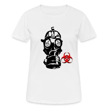 Fuck the virus - Frauen T-Shirt atmungsaktiv - Weiß - Vorne - AI Model Female 172 dark (172cm)