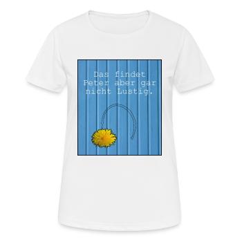 Peter Lustig Print - Frauen T-Shirt atmungsaktiv - Weiß - Vorne - AI Model Female 172 dark (172cm)