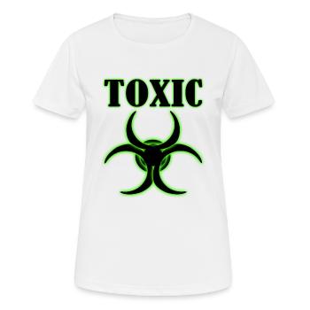 Toxique avec des signes - T-shirt respirant Femme - blanc - Devant - AI Model Female 172 dark (172cm)