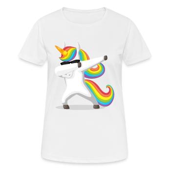 Dubbing Unicorn - Women's Breathable T-Shirt - white - Front - AI Model Female 172 dark (172cm)