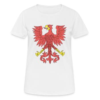 Emblem Polish eagle - Women's Breathable T-Shirt - white - Front - AI Model Female 172 dark (172cm)