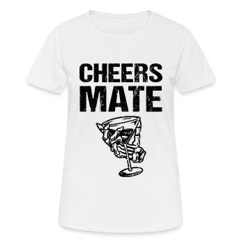 Bravo Mate - T-shirt respirant Femme - blanc - Devant - AI Model Female 172 dark (172cm)