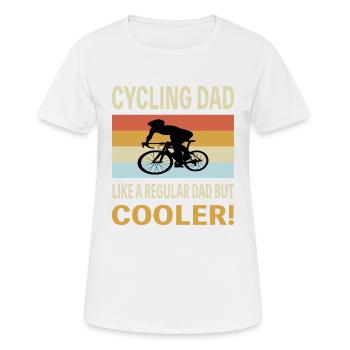 Fahrrad Vintage lustige Sprüche Cycling Dad - Frauen T-Shirt atmungsaktiv - Weiß - Vorne - AI Model Female 172 dark (172cm)