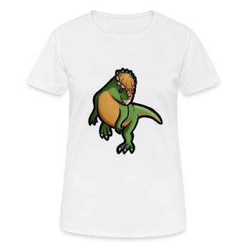 Süßer Pachycephalosaurus, Dino, Dinosaurier - Frauen T-Shirt atmungsaktiv - Weiß - Vorne - AI Model Female 172 dark (172cm)