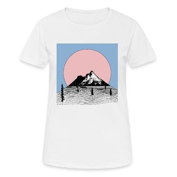 Esthétique de montagne Esthétique Graphique - T-shirt respirant Femme - blanc - Devant - AI Model Female 172 dark (172cm)